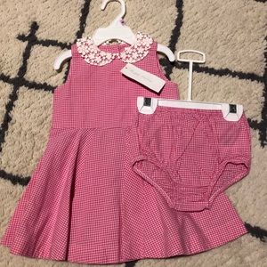 Ralph Lauren dress size 9M, pink and white NWT